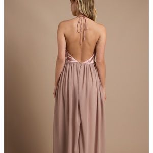 There she goes blush maxi dress